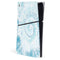 Blue and White Tie Dye PS5 Slim Digital Edition Console Skin