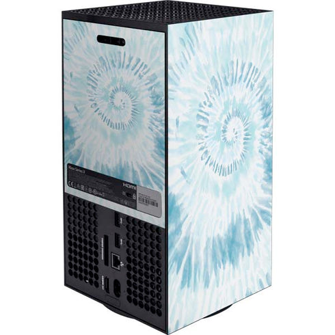 Blue and White Tie Dye Xbox Series X Bundle Skin