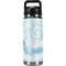 Blue and White Tie Dye YETI Rambler 26oz Bottle Skin