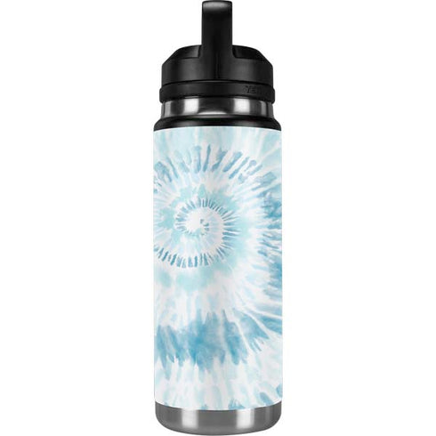 Blue and White Tie Dye YETI Rambler 26oz Bottle Skin