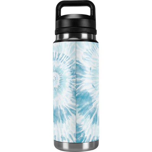 Blue and White Tie Dye YETI Rambler 26oz Bottle Skin