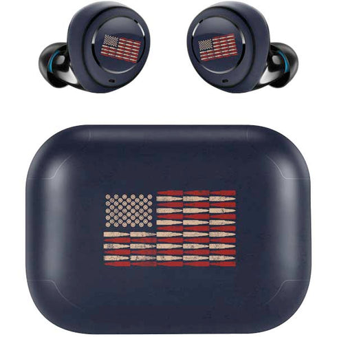 Blue Bullet American Flag Amazon Echo Buds Skin