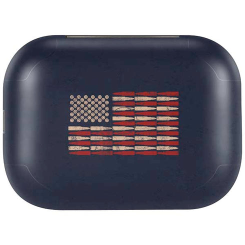 Blue Bullet American Flag Amazon Echo Buds Skin