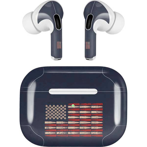 Blue Bullet American Flag Apple AirPods Pro Skin