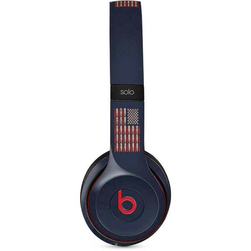 Blue Bullet American Flag Beats Solo 3 Wireless Skin