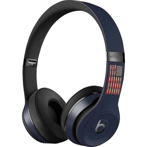 Blue Bullet American Flag Beats Solo 3 Wireless Skin