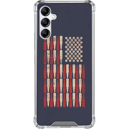 Blue Bullet American Flag Gabb Phone 4 Clear Case