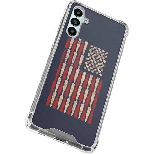Blue Bullet American Flag Gabb Phone 4 Clear Case