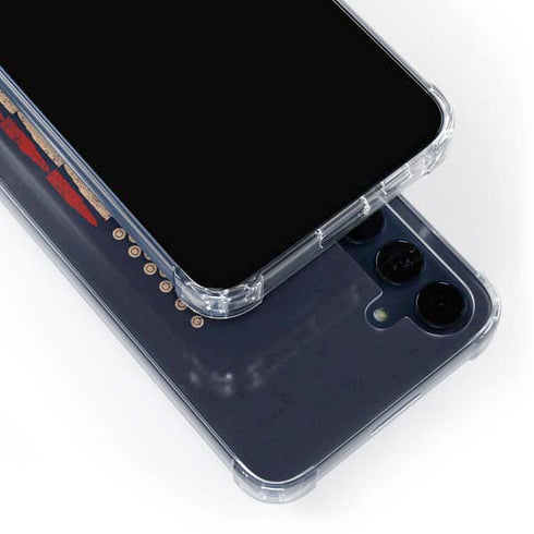 Blue Bullet American Flag Galaxy A55 5G Clear Case