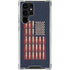 Blue Bullet American Flag Galaxy S23 Ultra Clear Case