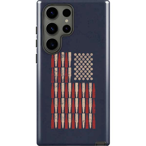 Blue Bullet American Flag Galaxy S23 Ultra Pro Case