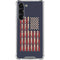 Blue Bullet American Flag Galaxy S24 FE Clear Case