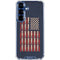Blue Bullet American Flag Galaxy S25 Plus Clear Case