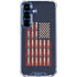 Blue Bullet American Flag Galaxy S25 Plus Clear Case