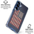 Blue Bullet American Flag Galaxy S25 Plus Clear Case