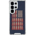 Blue Bullet American Flag Galaxy S25 Ultra Clear Case