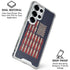 Blue Bullet American Flag Galaxy S25 Ultra Clear Case