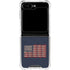 Blue Bullet American Flag Galaxy Z Flip6 Clear Case