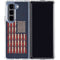 Blue Bullet American Flag Galaxy Z Fold5 5G Clear Case