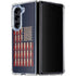 Blue Bullet American Flag Galaxy Z Fold5 5G Clear Case