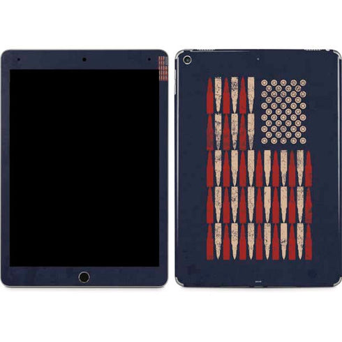 Blue Bullet American Flag iPad Skins
