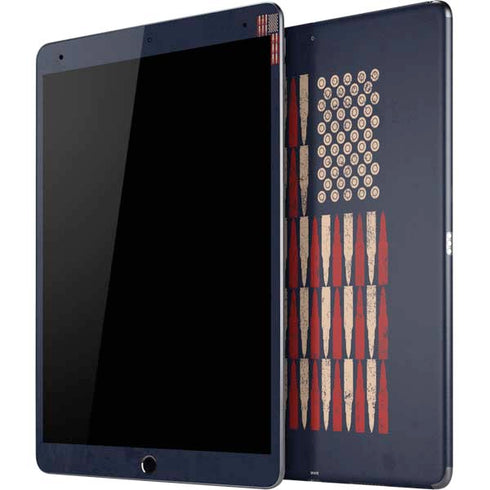 Blue Bullet American Flag iPad Skins
