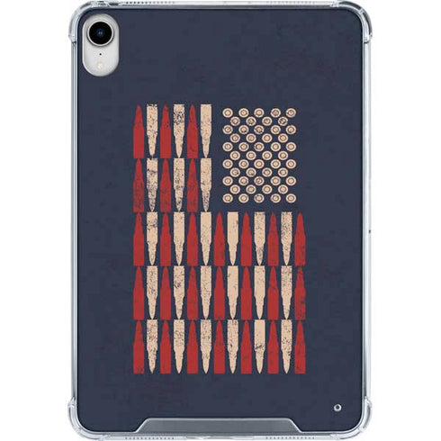 Blue Bullet American Flag iPad 11th Gen (2025) Clear Case