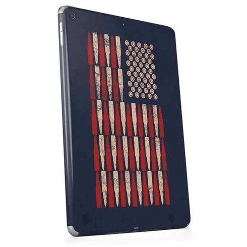 Blue Bullet American Flag Apple iPad Skin