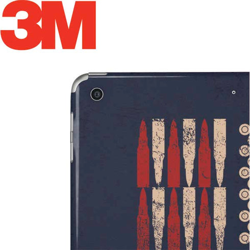 Blue Bullet American Flag Apple iPad Skin