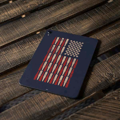 Blue Bullet American Flag Apple iPad Pro Skin