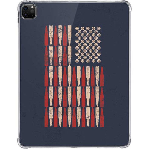 Blue Bullet American Flag iPad Pro 11in (2024) Clear Case