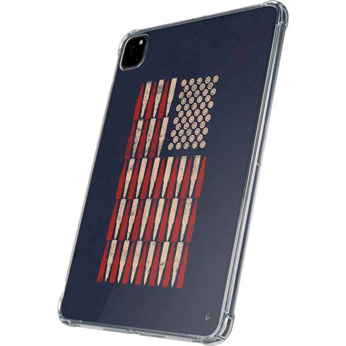 Blue Bullet American Flag iPad Pro 11in (2024) Clear Case