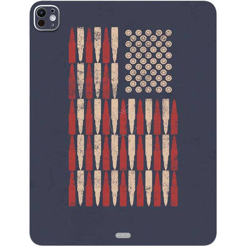 Blue Bullet American Flag iPad Pro 13in M4 (2024) Skin