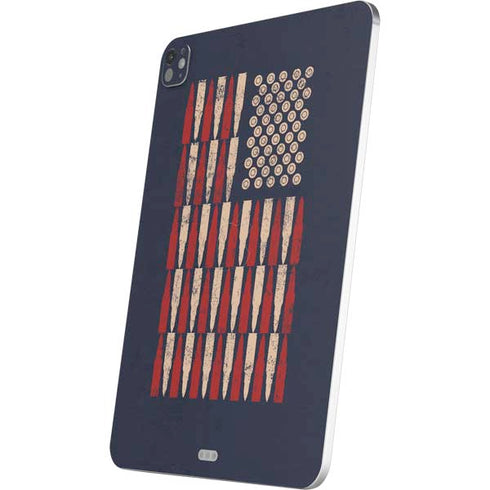 Blue Bullet American Flag iPad Pro 13in M4 (2024) Skin