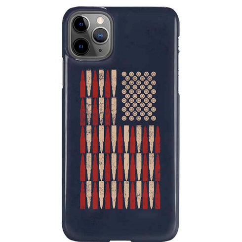Blue Bullet American Flag iPhone Cases
