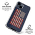 Blue Bullet American Flag iPhone 15 Clear Case
