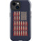 Blue Bullet American Flag iPhone 15 Impact Case