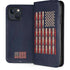 Blue Bullet American Flag iPhone 15 Plus Folio Case