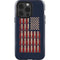 Blue Bullet American Flag iPhone 15 Pro Impact Case