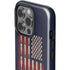 Blue Bullet American Flag iPhone 15 Pro Impact Case