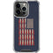 Blue Bullet American Flag iPhone 16 Pro Clear Case