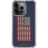 Blue Bullet American Flag iPhone 16 Pro Clear Case