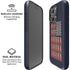 Blue Bullet American Flag iPhone 16 Pro Magsafe Impact Case