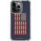 Blue Bullet American Flag iPhone 16 Pro Max Clear Case