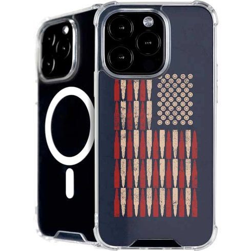 Blue Bullet American Flag iPhone 16 Pro Max MagSafe Case
