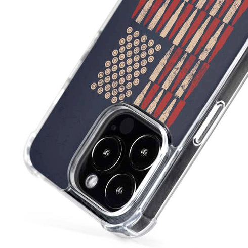 Blue Bullet American Flag iPhone 16 Pro Max MagSafe Case