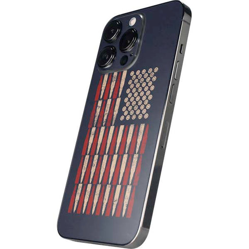 Blue Bullet American Flag iPhone 16 Pro Skin