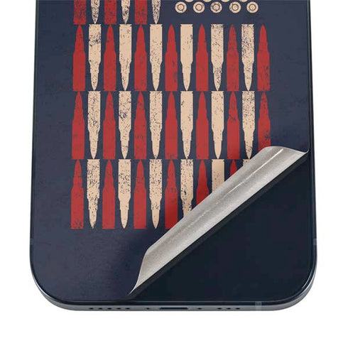 Blue Bullet American Flag iPhone 16 Skin