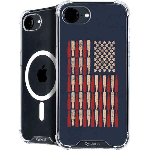 Blue Bullet American Flag iPhone 16e MagSafe Case