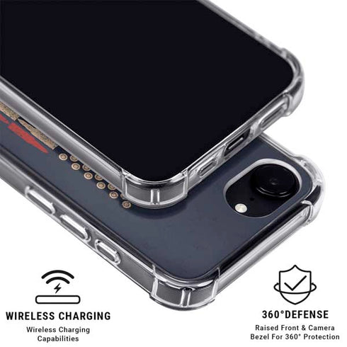 Blue Bullet American Flag iPhone 16e MagSafe Case